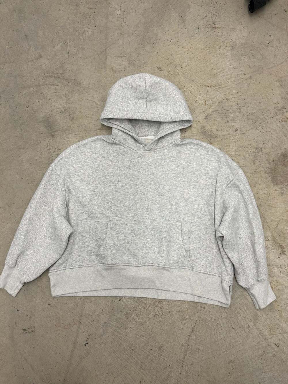 Abercrombie & Fitch Soft A&F Max Essentials Sunday Boxy Hoodie in Light Heather